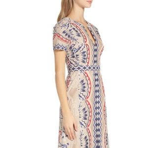BCBGMAXAZRIA Cailean Burnout Gown